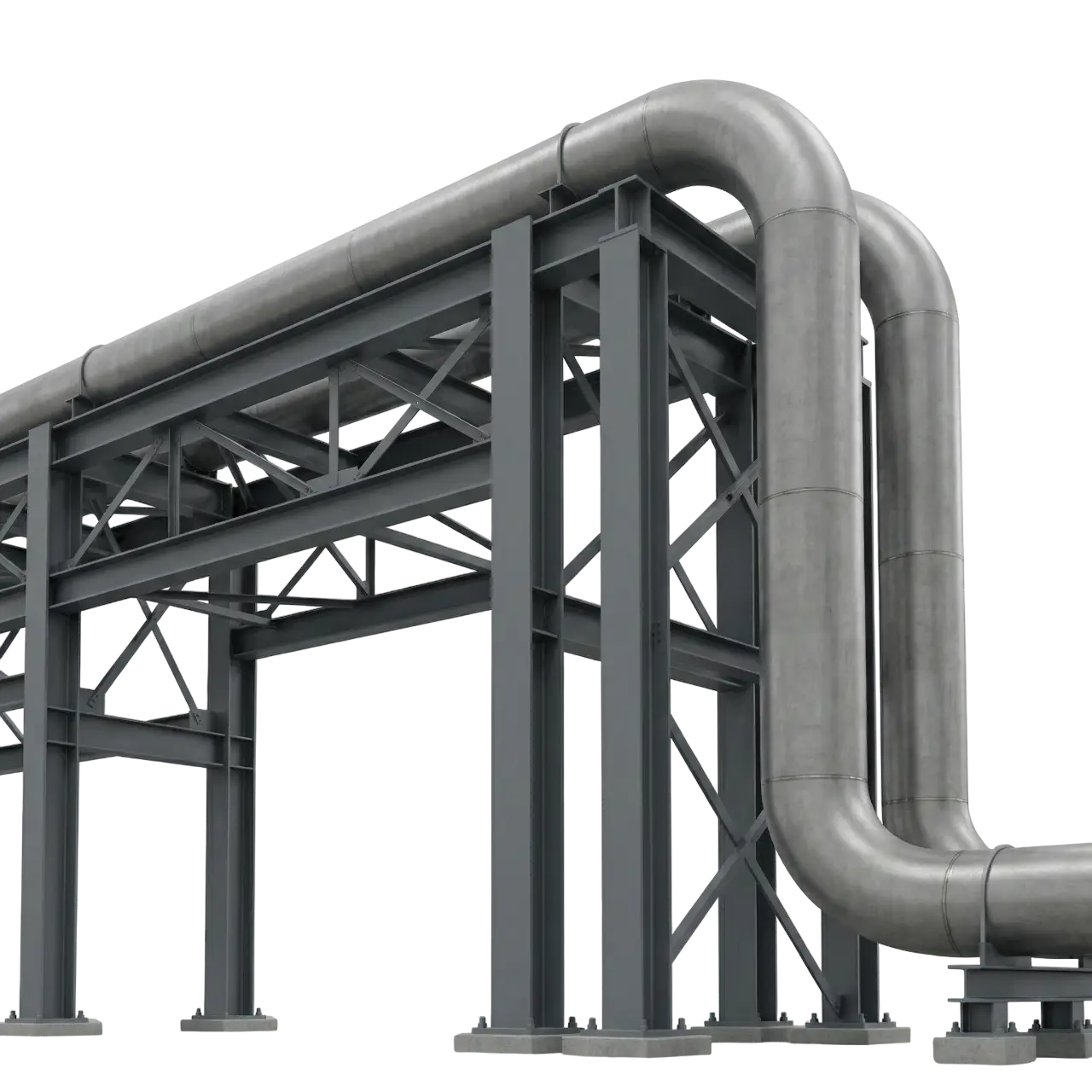 Эстакады для трубопроводов