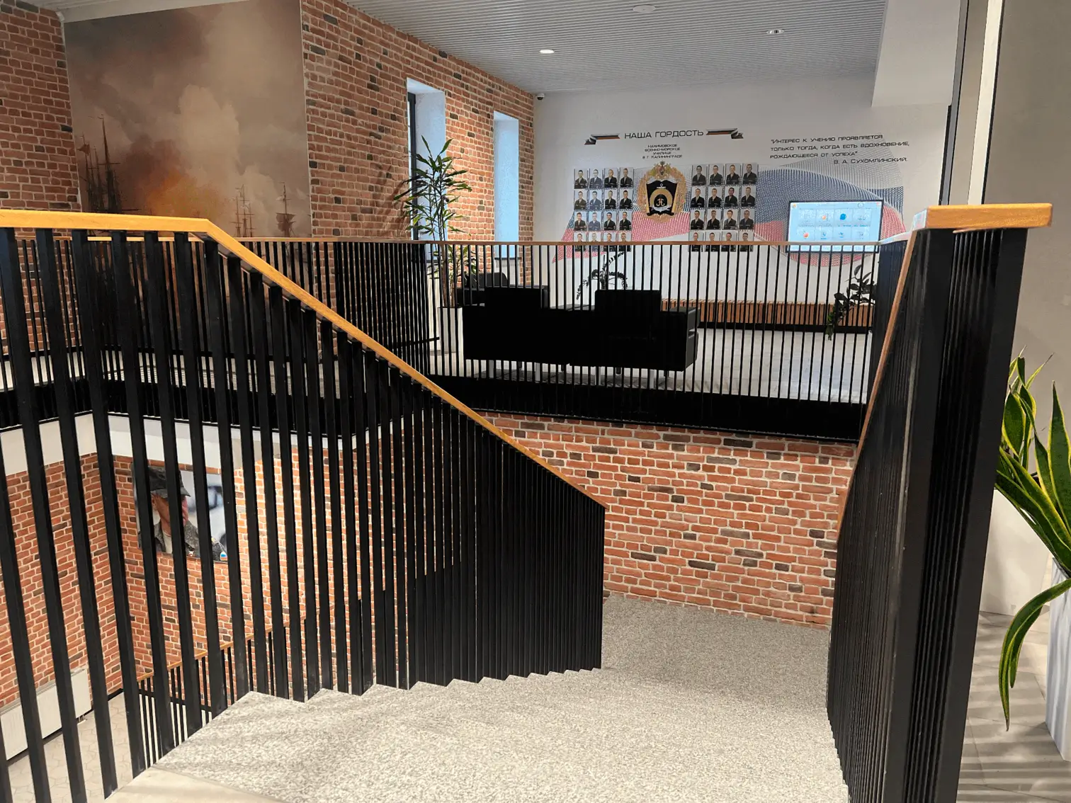 Лестничные ограждения из черного металла — 4